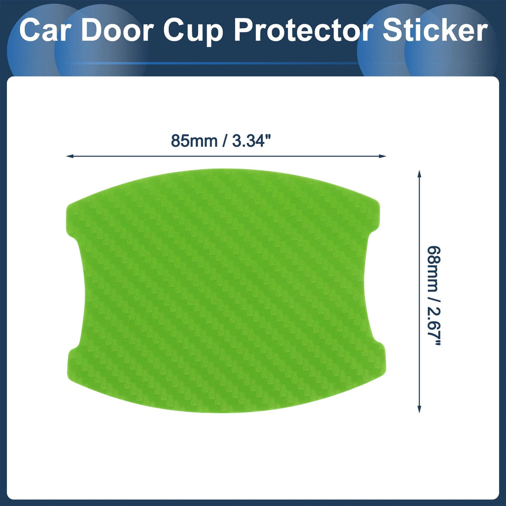 3D Car Door Handle Scratch Protector for Universal Vehicles (68x85mm)