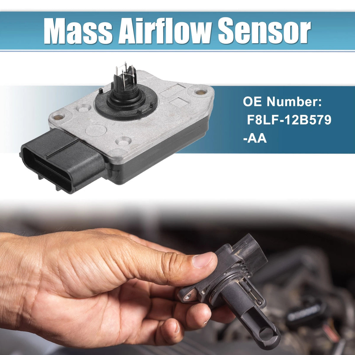 Mass Air Flow Sensor for Ford Expedition (1997–1998) No.F8LF-12B579-AA