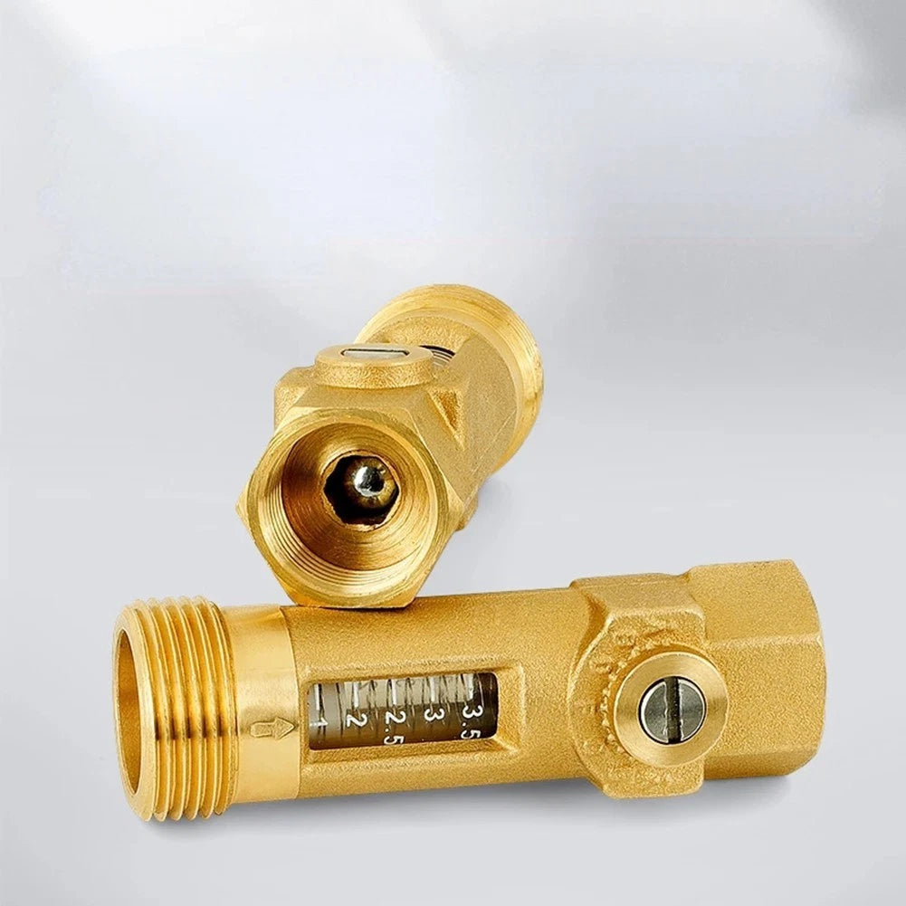 Brass Spring Flow Meter Balancing Valve for Hot Cold Water Systems