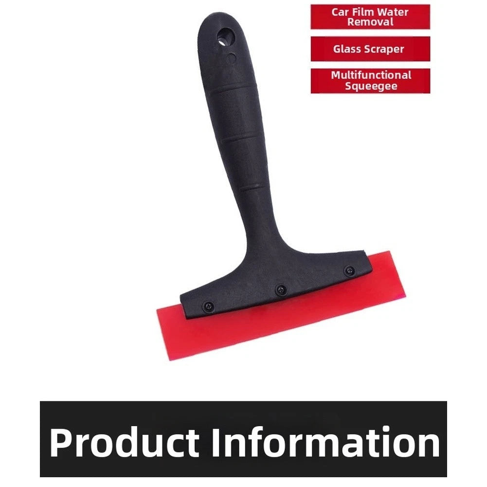 Flexible Red Scraper Plastic Tool for Car Film Glass Cleaning