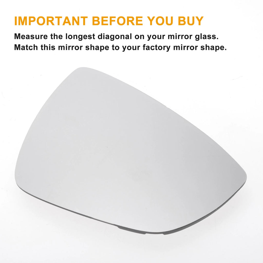 Right Side Mirror Glass with Back Convex Heated for Ford Focus (2018–2023)