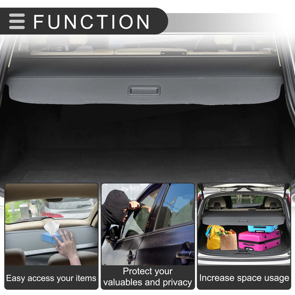 Retractable Cargo Cover for Ford Escape (2008–2012) Gloss Black