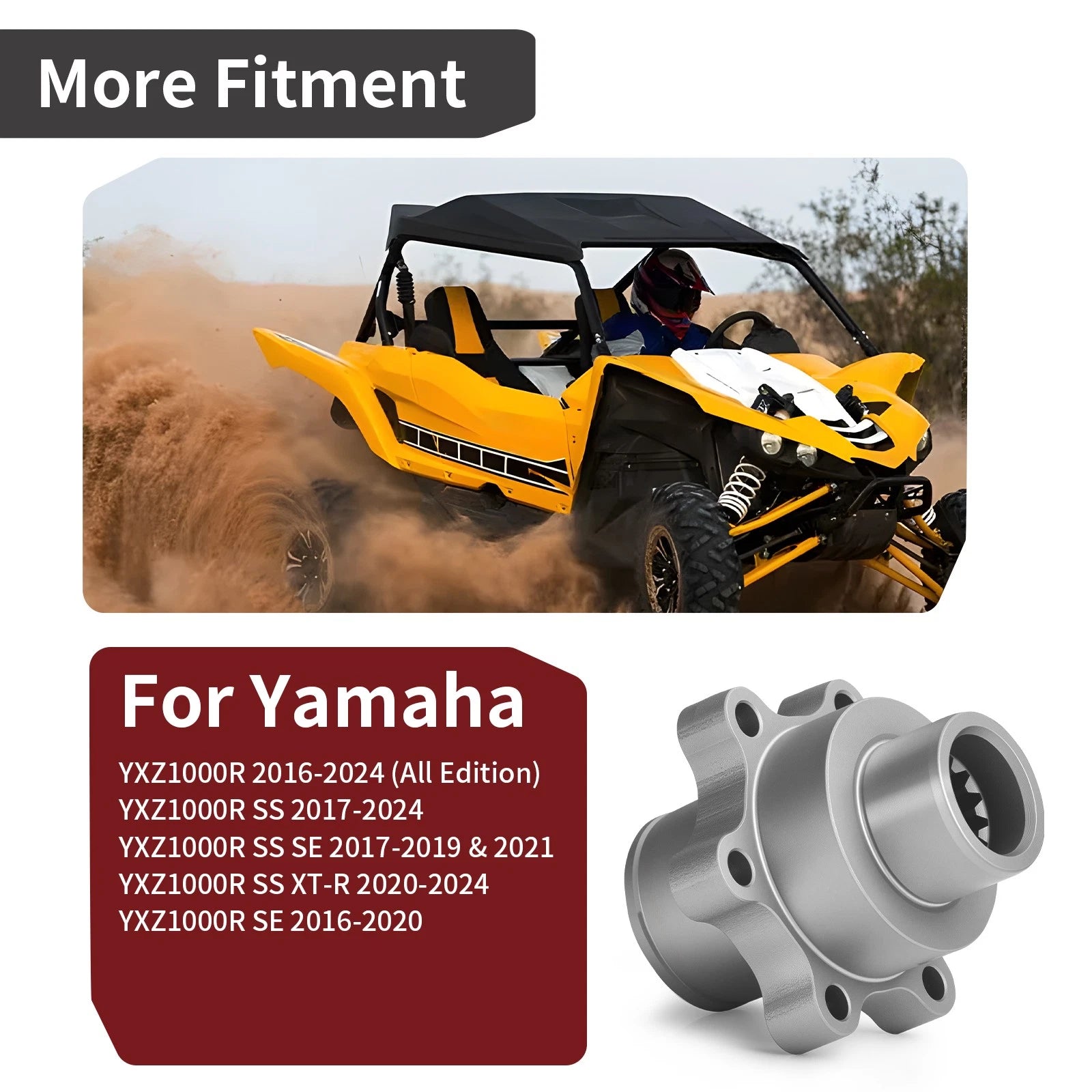 Drive Shaft Coupling for Yamaha YXZ1000R SS XT-R SE (2016–2024)