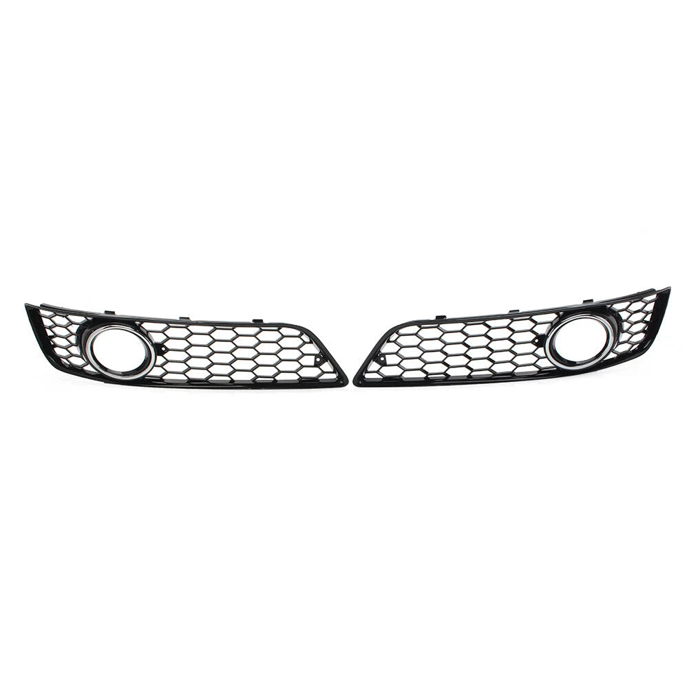 Chrome Front Bumper Honeycomb Fog Light Grille Cover for Audi A3 8P (2009–2013)
