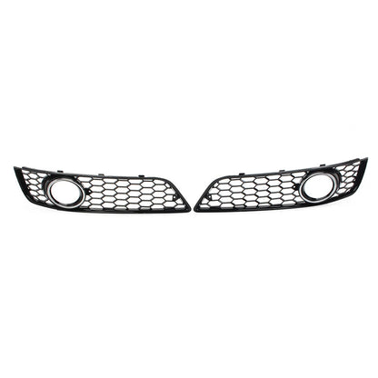 Chrome Front Bumper Honeycomb Fog Light Grille Cover for Audi A3 8P (2009–2013)