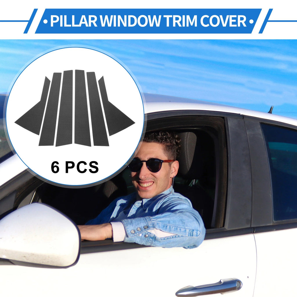 6 Pcs Door Pillar Window Trim Replacement for Hyundai Tucson IX35 (2010–2015)