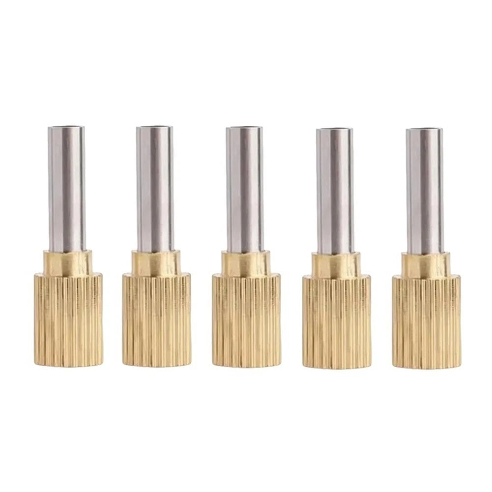 5pcs Stainless Steel Caulking Nozzle Applicator Set with Copper Thread