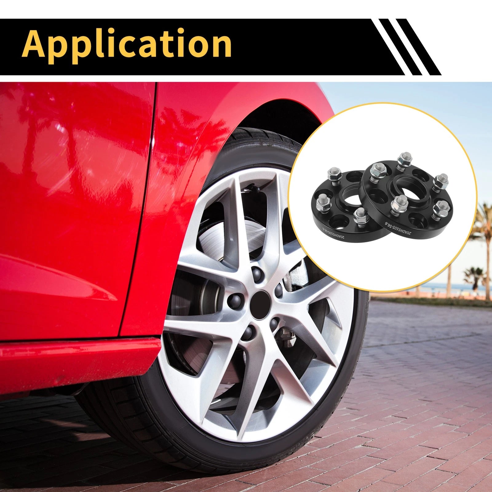 Wheel Spacers 5x105 56.6mm M12x1.5 Replacement for Chevrolet Trax (2013-2020)