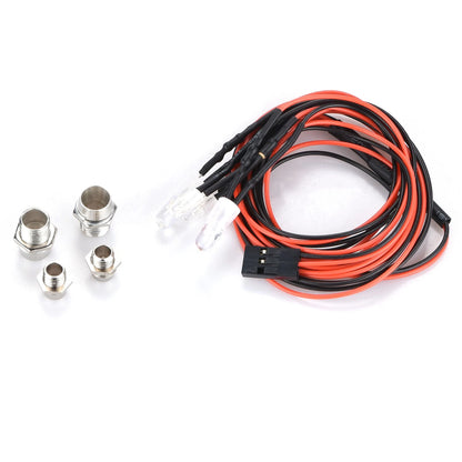 Set of 4 LED Headlights for RC Car On-Road Model (3/5mm)