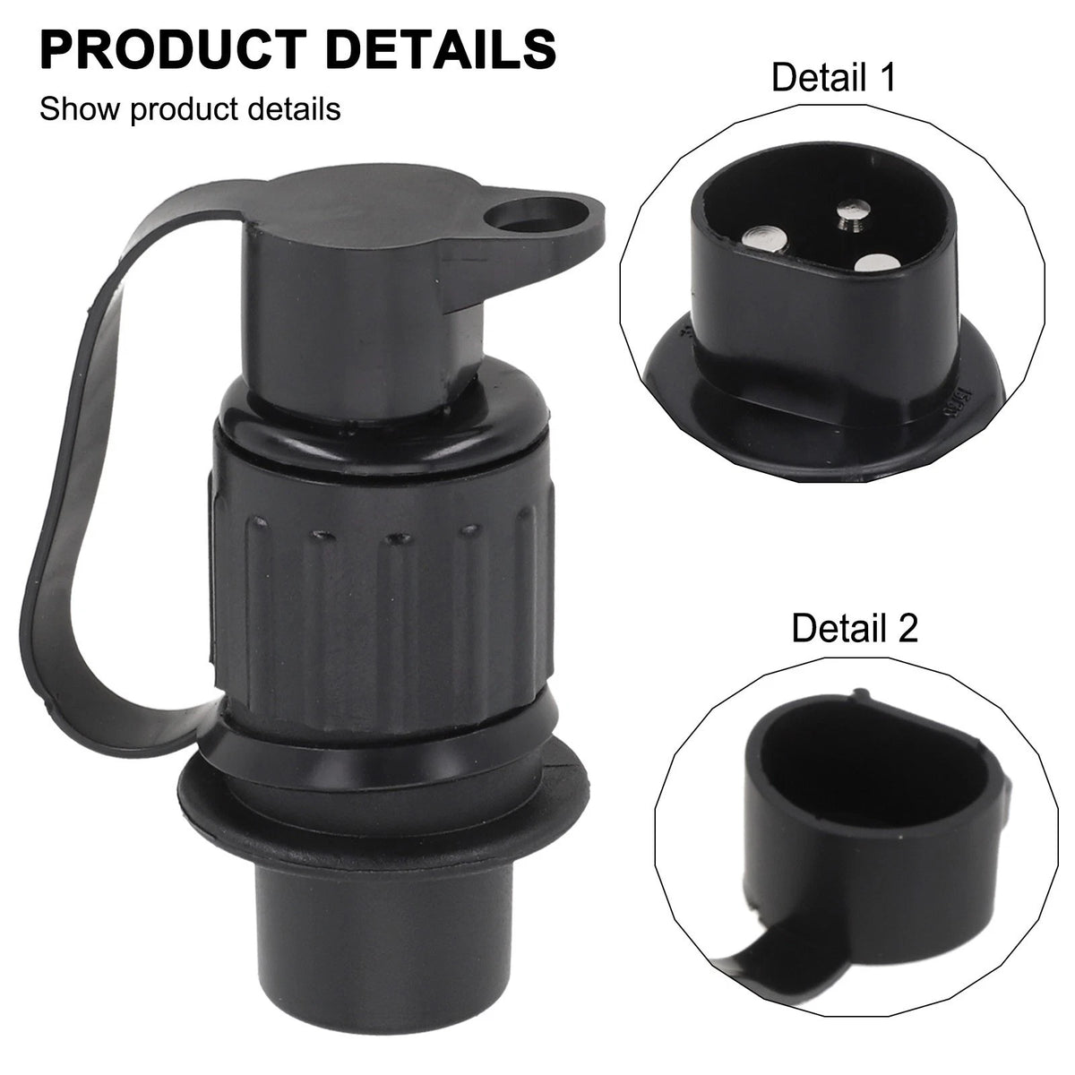 3Pin 12V Connector for Caravans, Trucks, Trailers