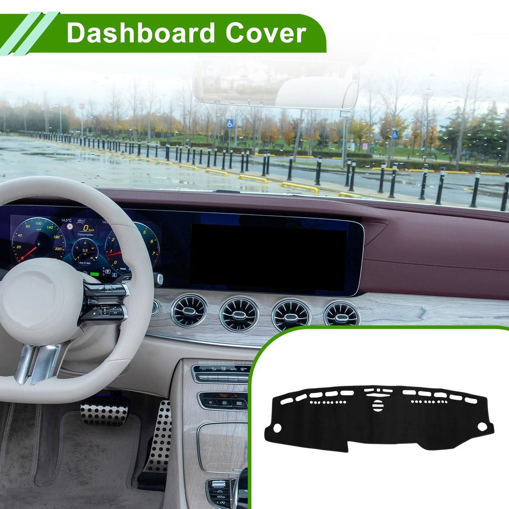 Dashboard Cover Mat for Mercedes E-Class (2010) Sun Protector Black