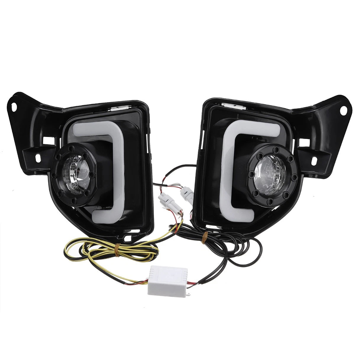 LED Daytime Running Lights with Turn Signal Fog Lamp for Toyota Hiace (2014–2018)