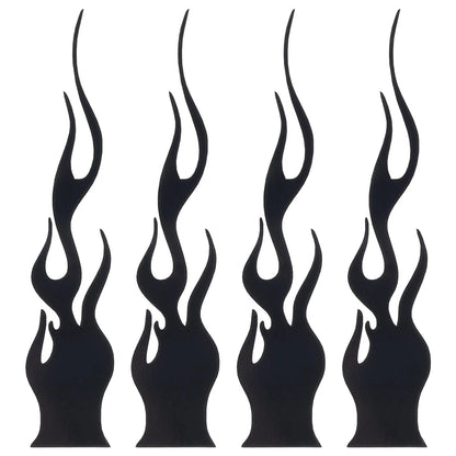 Set of 4 Flame Car Stickers for Car Decoration