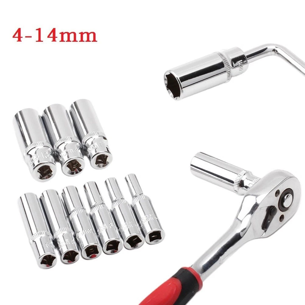 Socket Wrench for - Hex, Chromium-Vanadium, Lengthened