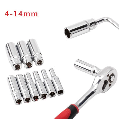 Socket Wrench for - Hex, Chromium-Vanadium, Lengthened