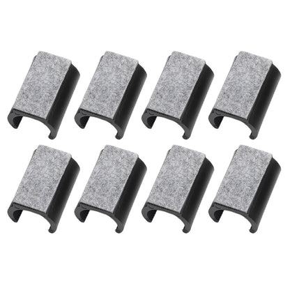 8 Pack U Shaped Chair Gliders for Floor Protection and Noise Reduction