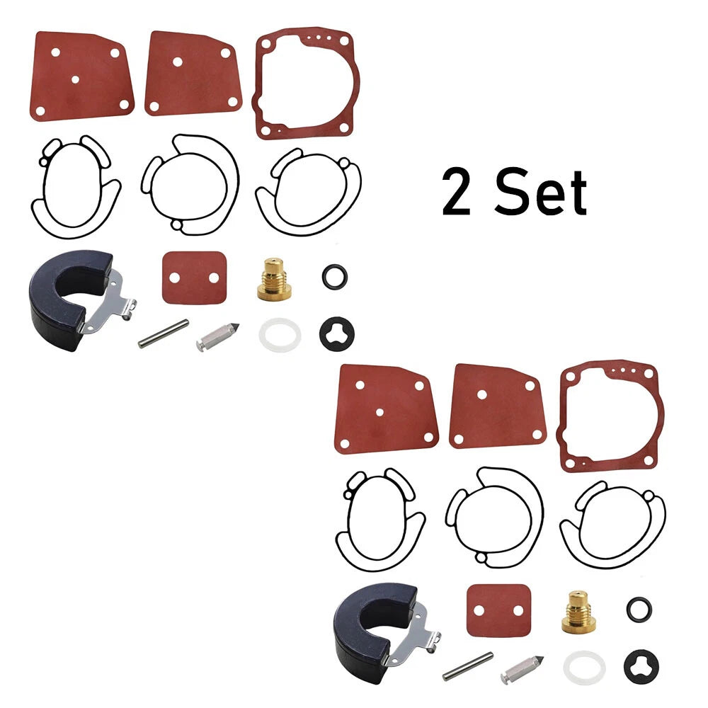 Set of 2 Carburetor Repair Kits for Johnson Evinrude (438996, 436852)