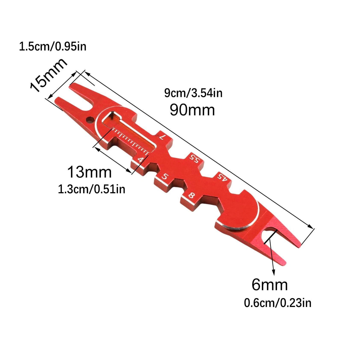 Multi-Function RC Car Fixing Tools Set of 4 Universal Spanner Ball End Remover