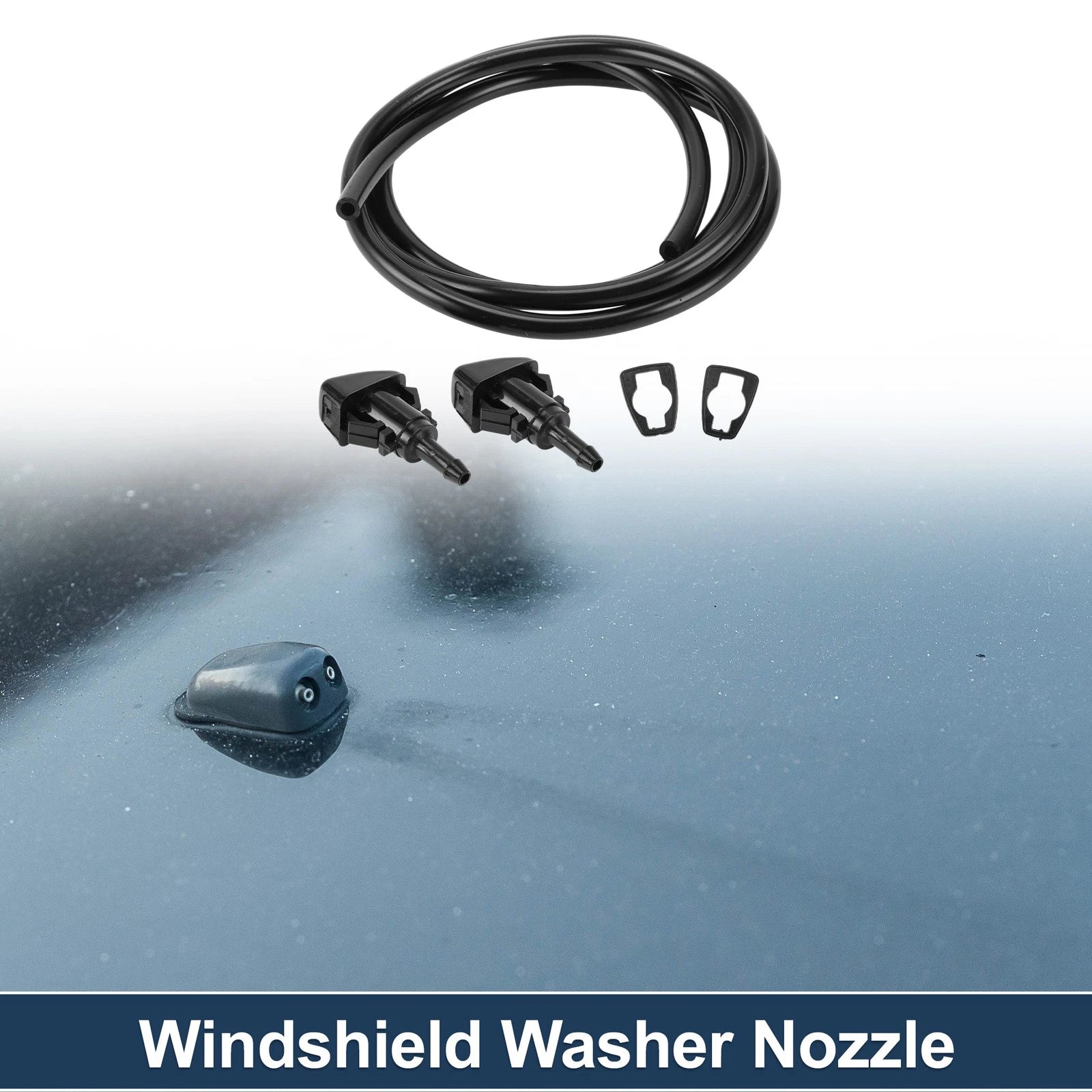 Windshield Washer Nozzle With Hose and Gasket for Subaru (2008–2018)