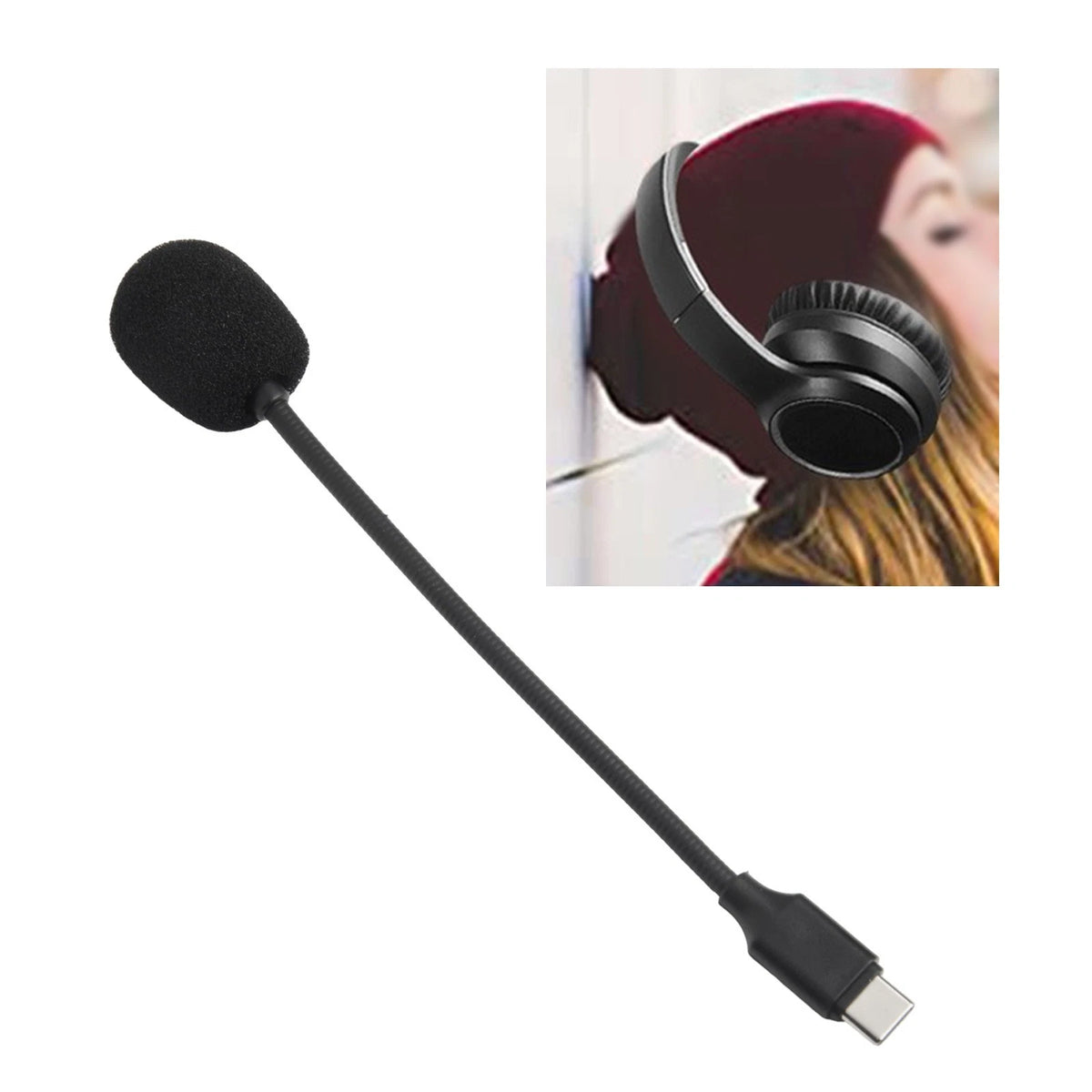 Game Headset Mic with Omnidirectional Pickup for Recording