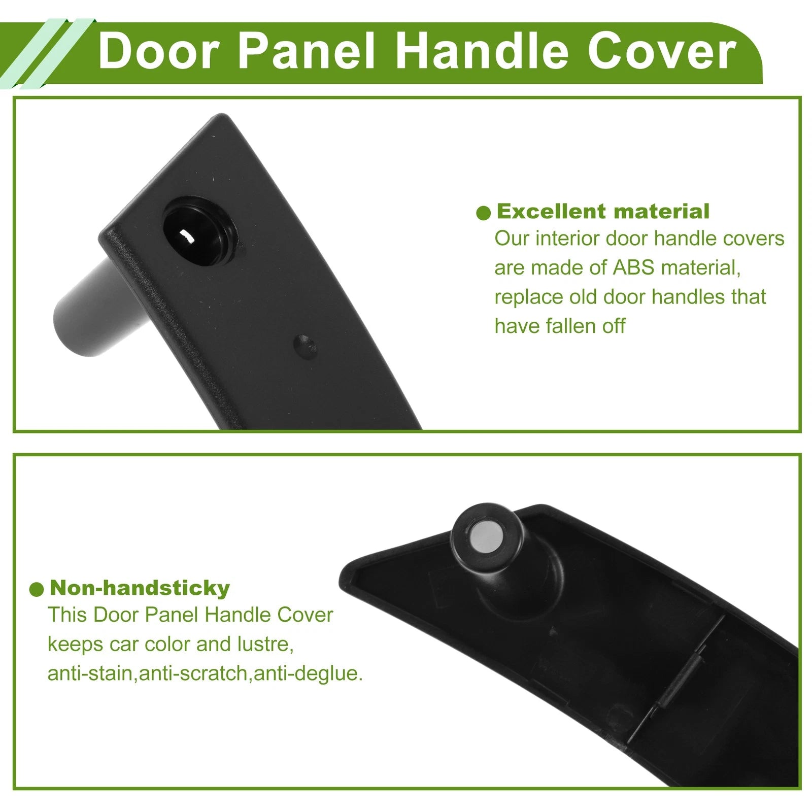 Door Panel Handle Pull Trim Cover for VW Beetle (1998–2010) No. 1C0867171A2 QL Black