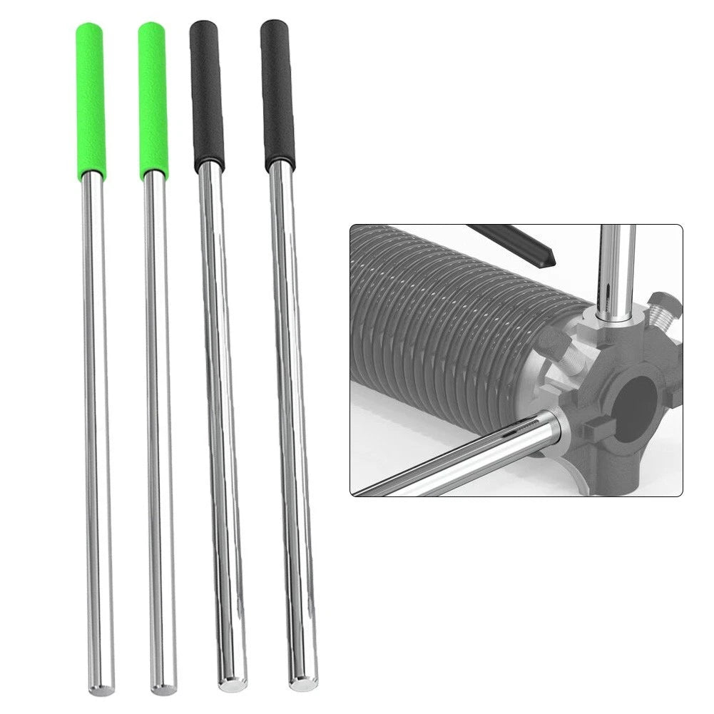2X Non Slip Torsion Spring Winding Bars for Garage Door (12" & 17")