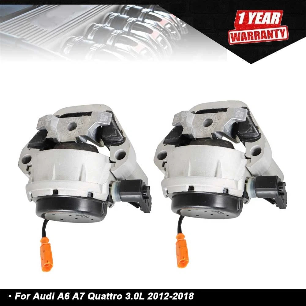Pair Engine Mounts for Audi A6 A7 Quattro 3.0L (2012–2018)
