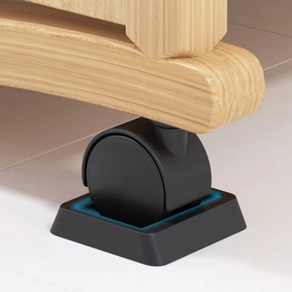 5pcs Square Caster Blocks for Office Chair Sofa Bed Floor Protection