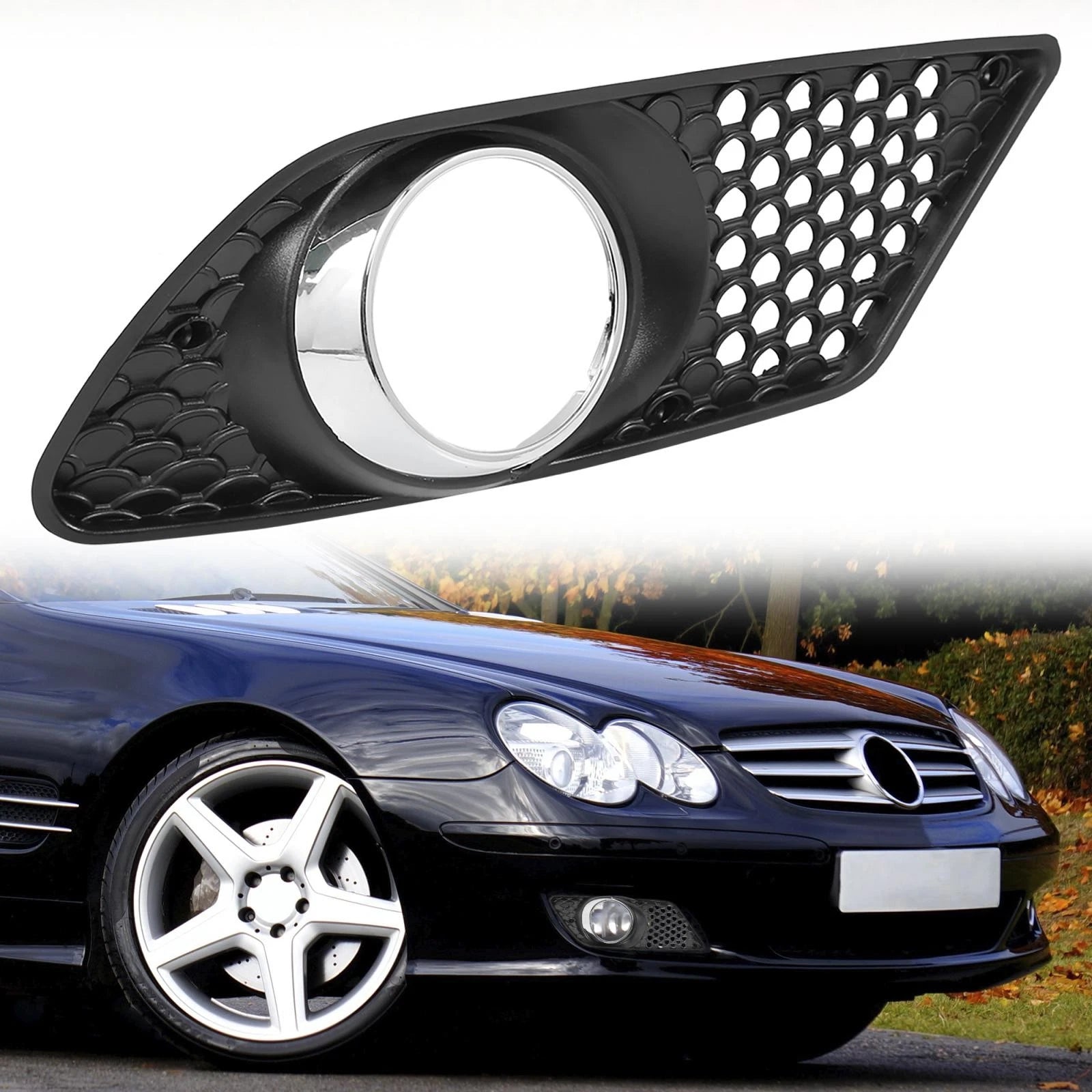 Front Right Fog Light Grille Replacement for Mercedes C350 (2008–2011)