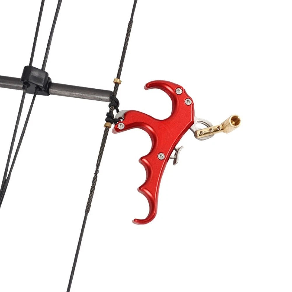 Metal Four Finger Compound Bow Release Device with Adjustable Sensitivity