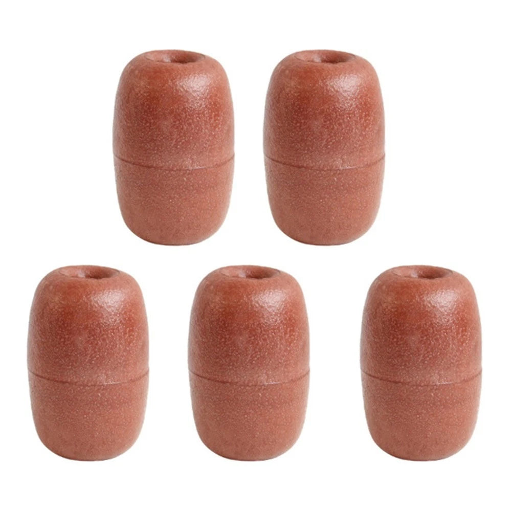 Set of 5 Orange PVC Circular Float Balls for Net Positioning and Marking