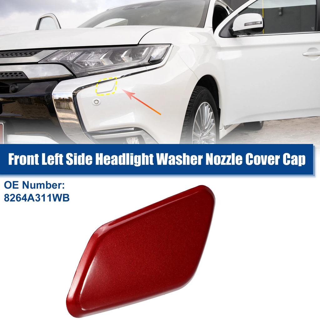 Left Front Headlight Washer Nozzle Cap Replacement for Mitsubishi (2008–2016)