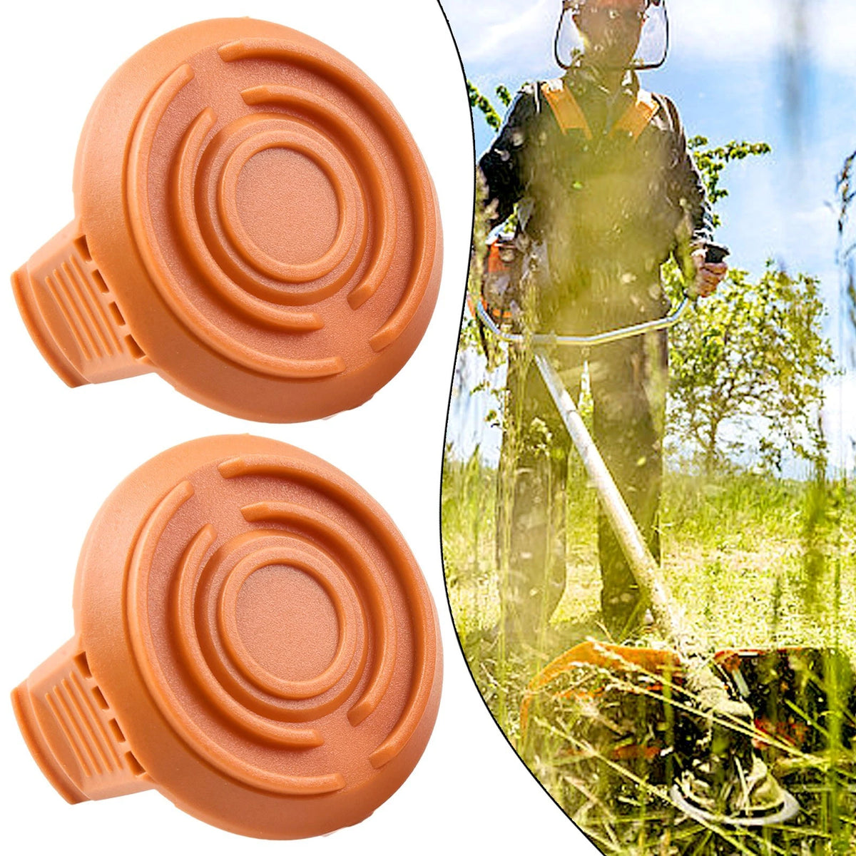 2X Spool Cap Cover for WORX WG151 (Cordless Grass Trimmer)