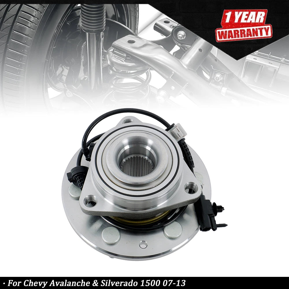 Front Wheel Bearing Hub Assembly for Chevy Avalanche, Silverado 1500 (2007–2013)