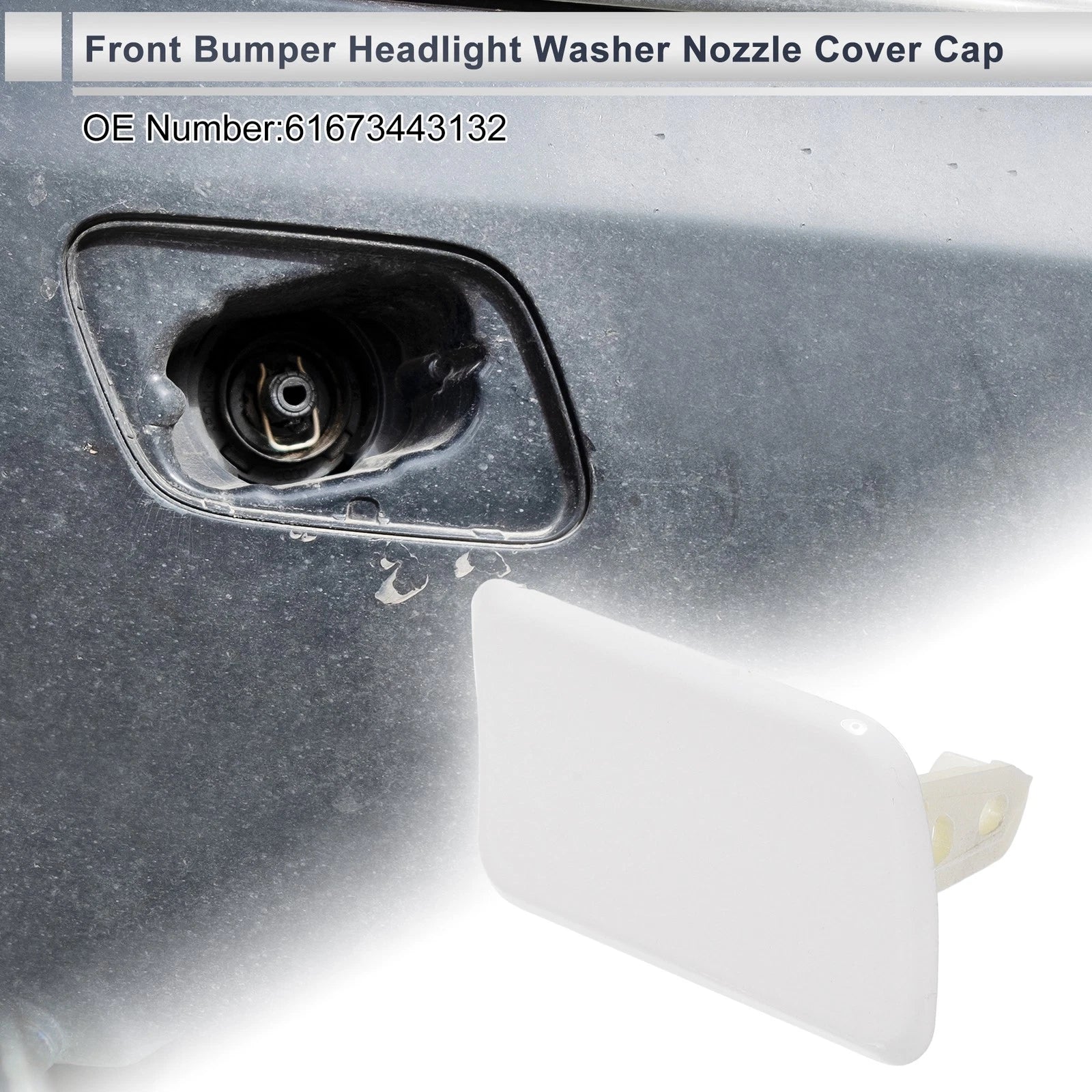 Front Right Headlight Washer Nozzle Cover Cap for BMW X3 (2018–2024)