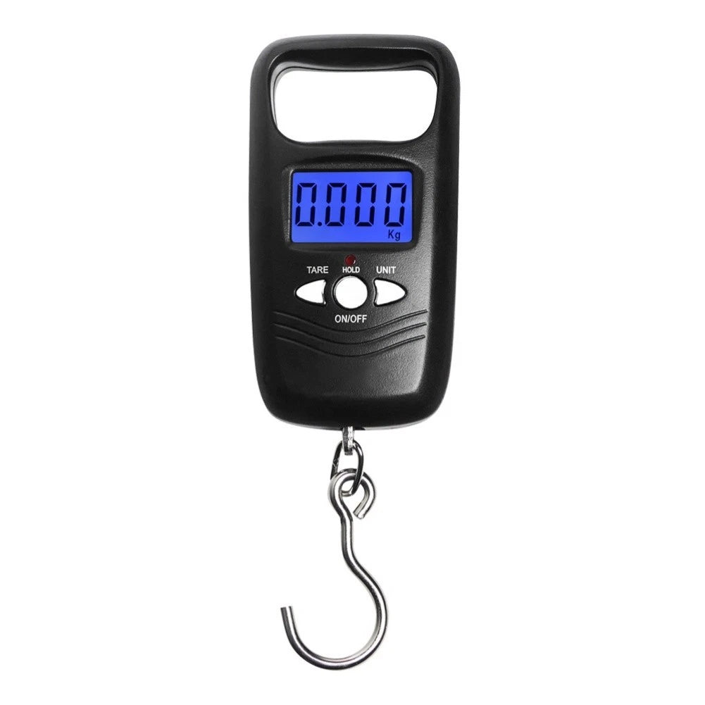 Portable Hanging Scale 50kg Max Load 5g Accuracy ABS Body Black