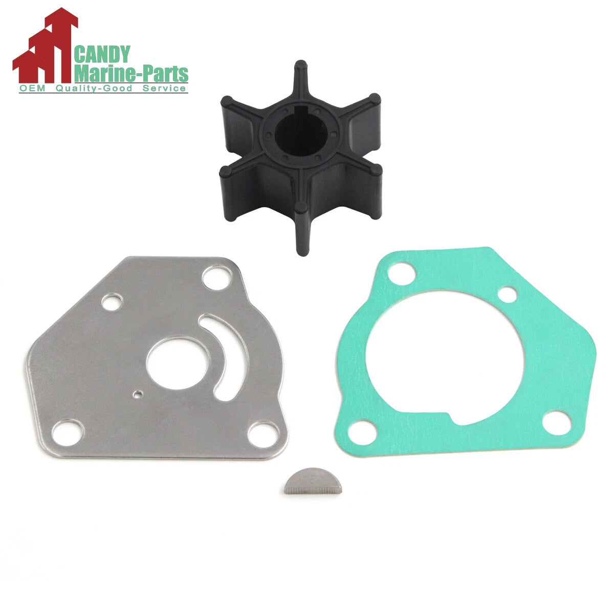 Water Pump Impeller Service Kit for Suzuki Outboard DT8C DT9.9C (1990–1999) 17400-92D01-000