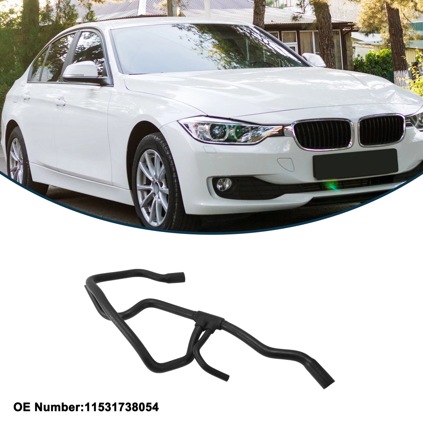 Radiator Hose Rubber for BMW 525iT 2.5L (1993–1993)