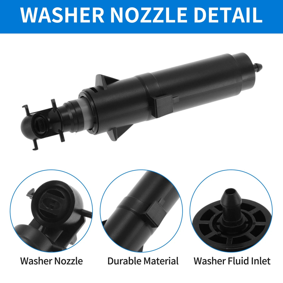 Headlight Washer Nozzle Right Driver Side for BMW X5 (2014–2017)