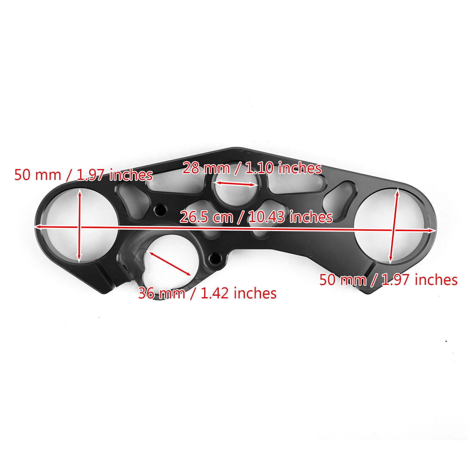 Lowering Triple Tree Front Upper Top Clamp for Suzuki GSXR 600 750 1000 (2001–2023)