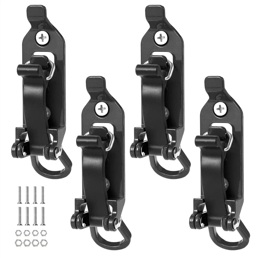 4X Shovel Mounting Bracket for Roof Rack (Metal Rubber Clamps)