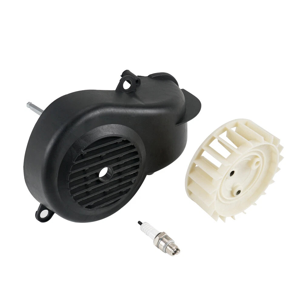 Air Cooling Fan Cover with Spark Plug for Polaris E-Ton Dinli 90 (1990–1999)