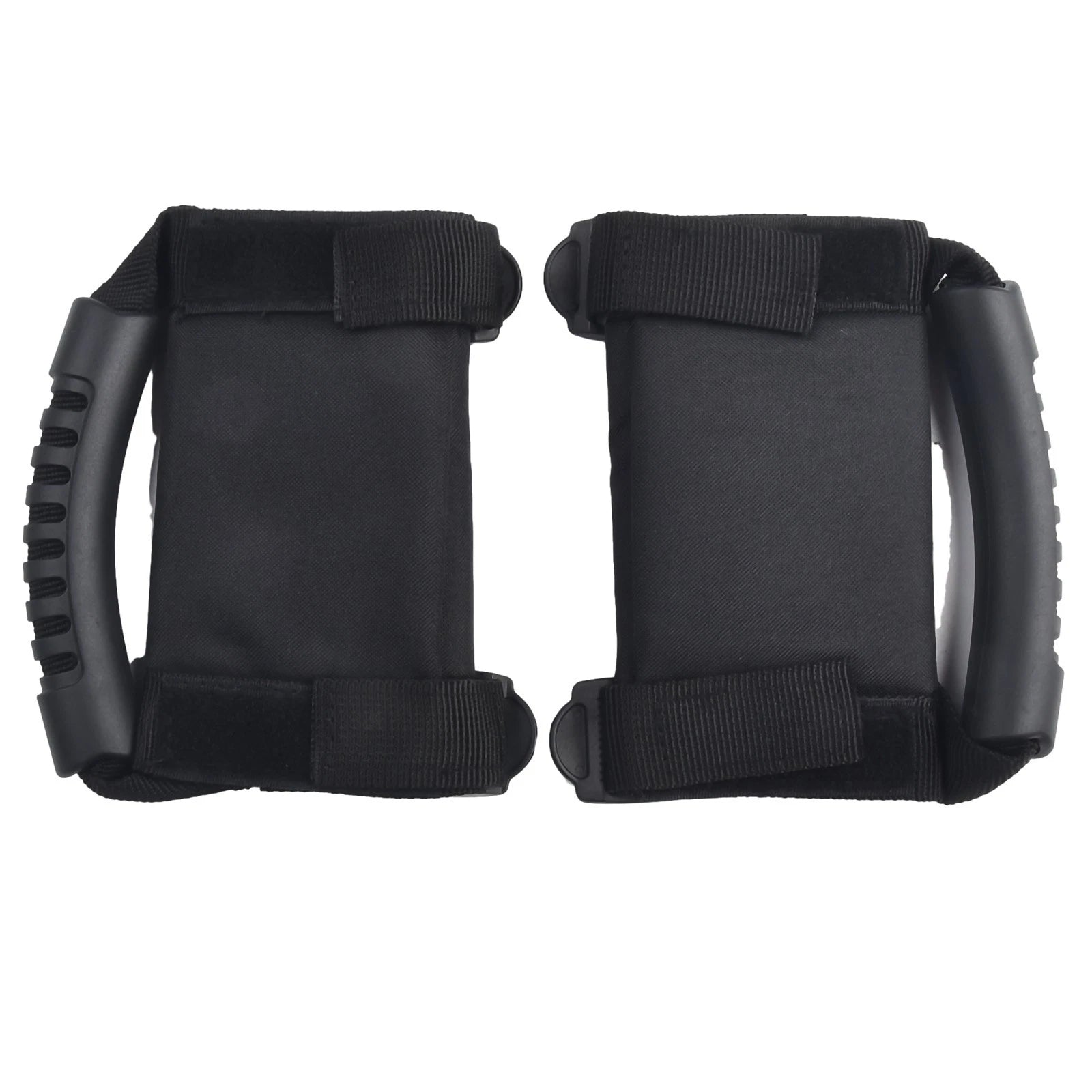 Set of 2 Adjustable Black Handle Grab Rails for ATV UTV