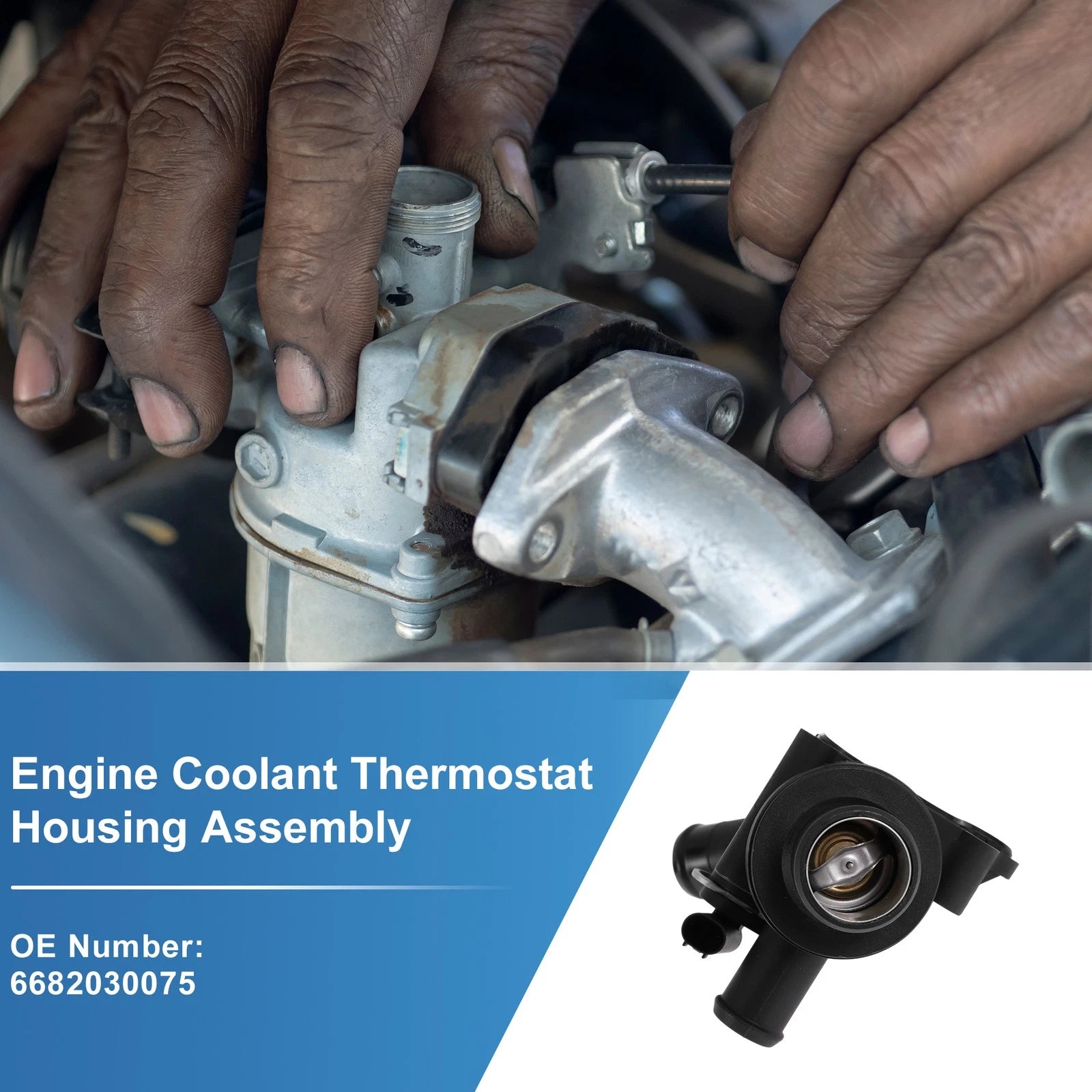 Engine Coolant Thermostat Housing Assembly Replacement for Mercedes A-Class (1998–2005)