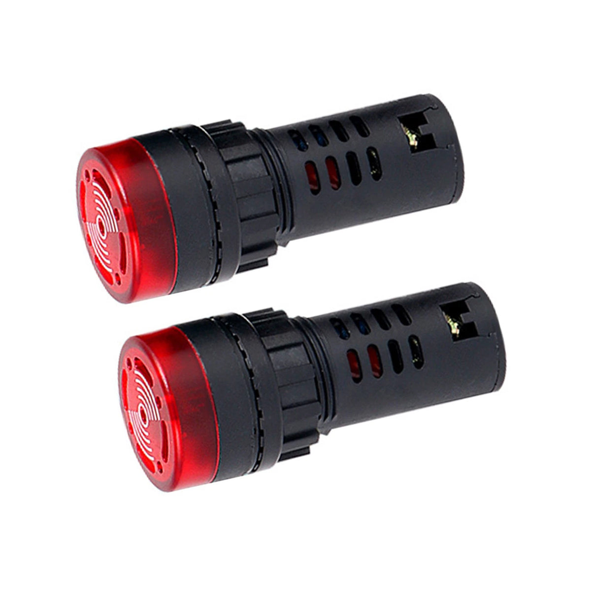 2X LED Signal Light Buzzer Alarm for Universal Applications (12V)