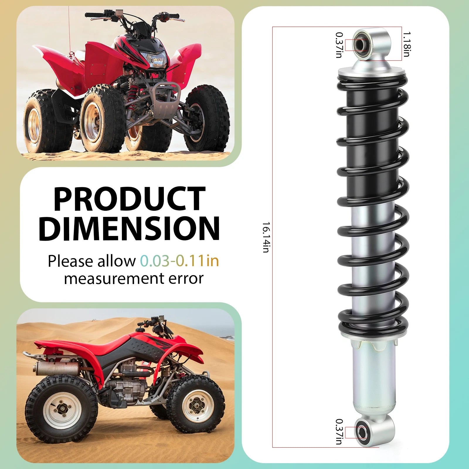 Rear Shock Absorber for Honda TRX250EX Sportrax 250 (2001–2008)