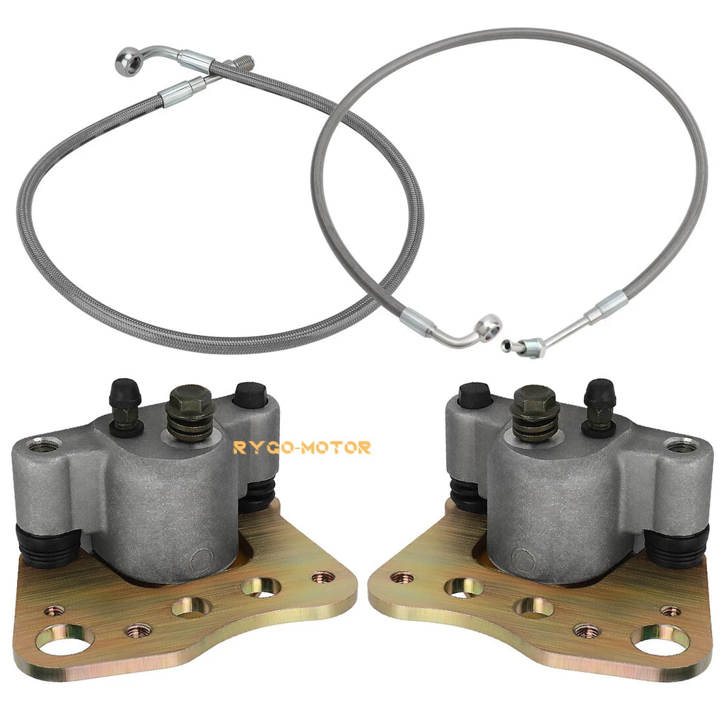 Front Brake Calipers & Hose Lines for Polaris Magnum 330 ATP 330 500 (2005–2006)
