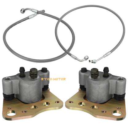 Front Brake Calipers & Hose Lines for Polaris Magnum 330 ATP 330 500 (2005–2006)