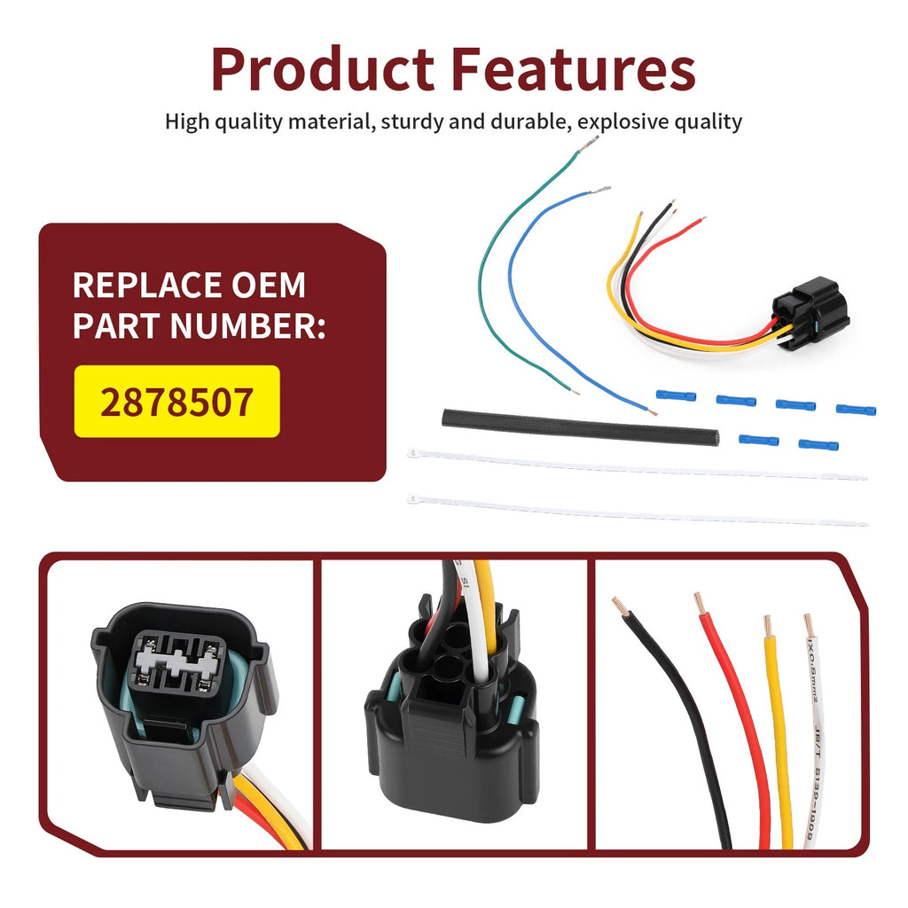Idle Air Control Valve Pigtail Harness for Polaris RZR 800 900 S 4 (2011–2014)
