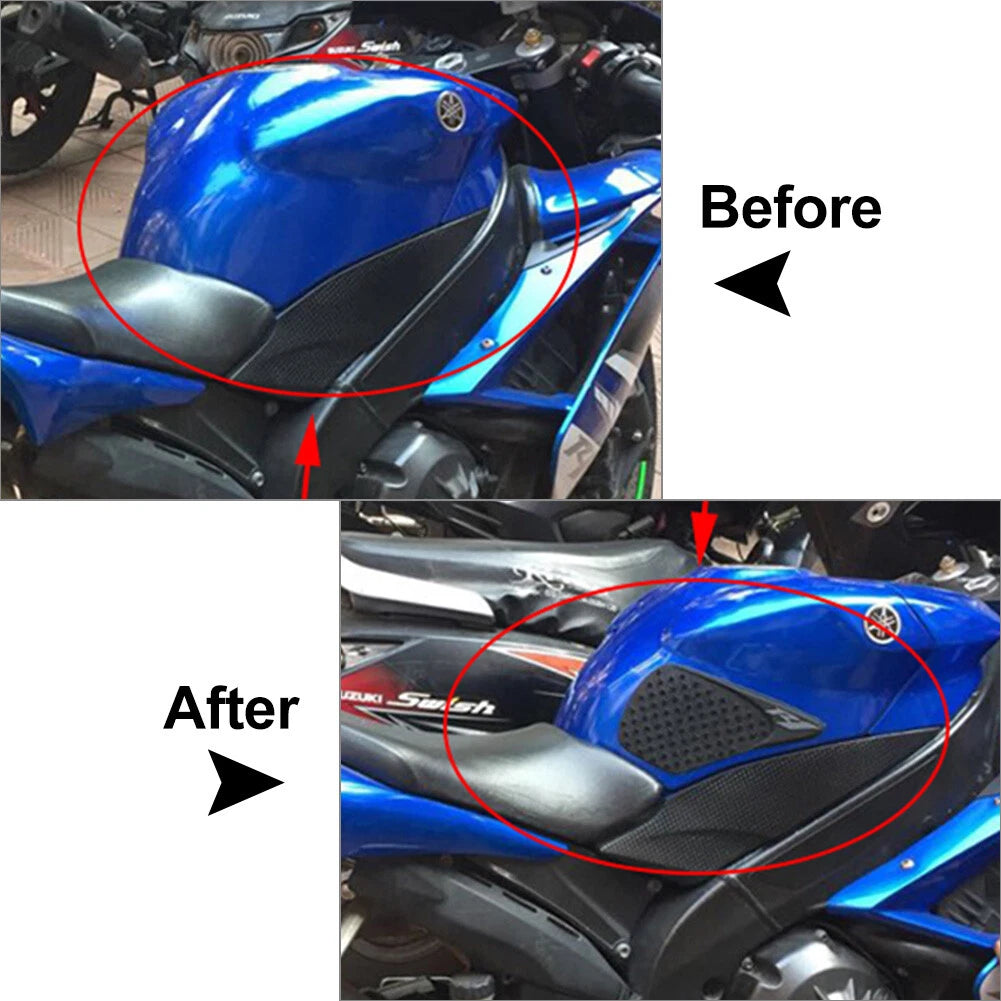 Tank Traction Side Pad Decals for Yamaha YZF R1 (2007–2008)